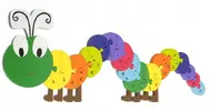 Puzzle housenka s abecedou