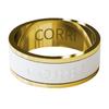 Zlatý CORRi prsten s bílým měnitelným kroužkem | Velikost: 5