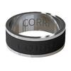 Stříbrný CORRi prsten s černým měnitelným kroužkem | Velikost: 5