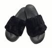 Dámské chlupaté pantofle s ušima | Velikost: 36 | Černá