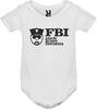 Body tričko FBI | Velikost: 3 měsíce | Bílá