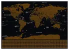 Stírací mapa světa s vlajkami