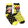 2 páry ponožek, Minnie | Velikost: 23-26 | Černo-žlutá