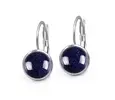 Ocelové náušnice Gemstone - modrý Avanturín