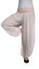 Harémové jednobarevné kalhoty | Velikost: Univerzální | Světle růžová
