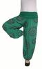 Harémové vzorované kalhoty | Velikost: Univerzální | Zelená