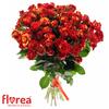 Kytice 100 květů afrických růží Fire Flash