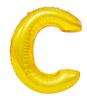 Nafukovací písmeno - C - Zlatá | Velikost: 40 cm
