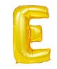 Nafukovací písmeno - E - Zlatá | Velikost: 40 cm
