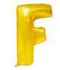 Nafukovací písmeno - F - Zlatá | Velikost: 40 cm