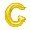 Nafukovací písmeno - G - Zlatá | Velikost: 40 cm