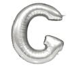 Nafukovací písmeno - G - Stříbrná | Velikost: 40 cm