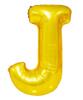 Nafukovací písmeno - J - Zlatá | Velikost: 40 cm