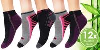 12 párů dámských ponožek (mix barev 2) 38-42