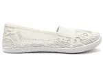 Dámské krajkové espadrilky Samlux | Velikost: 36 | Bílá