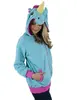 Originál Kigu mikina - jednorožec | Velikost: S | Modrá