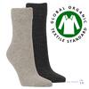 2x bio unisex ponožky (antracit, šedá) | Velikost: 35-38