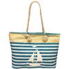 Dámská taška v námořnickém stylu | Světle-modrý proužek