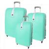 Sada 3 skořepinových kufrů, KF5 | Baby blue