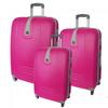 Sada 3 skořepinových kufrů, KF6 | Růžová