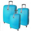 Sada 3 skořepinových kufrů, KF9 | Světle modrá