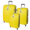 Sada 3 skořepinových kufrů, KF2 | Žlutá