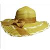 Dámský slaměný klobouk s mašlí typ 1 | Hnědá
