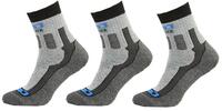 3 páry unisex vyšší ponožky | Velikost: 39-41 | Šedo/modré