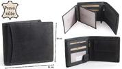 Pánská kožená peněženka, MTH-5600-BL | Černá