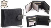 Pánská kožená peněženka, MTH-5600L-BL | Černá