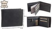 Pánská kožená peněženka, MTH-5700-BL | Černá