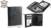 Pánská kožená peněženka, MTH-306-BL | Černá