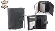 Pánská kožená peněženka, MTH-5500L-BL | Černá