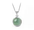 Ocelový náhrdelník Gemstone - Avanturín