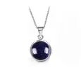 Ocelový náhrdelník Gemstone - modrý Avanturín