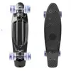 Svítící skateboard, černý