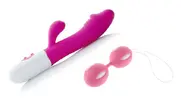 Erotický set: vibrátor + Venušiny kuličky