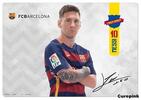 Podložka na stůl FC Barcelona: Messi | Bílá