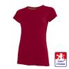 Dámské tričko z konopí, krátký rukáv, bez potisku, barva: červená | Velikost: S