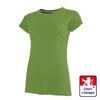 Dámské tričko z konopí, krátký rukáv, bez potisku, barva: zelená | Velikost: S