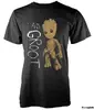 Pánské tričko Marvel - Guardians Of The Galaxy: I AM GROOT SCRIBBLES | Velikost: S | Černá