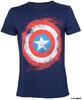 Pánské tričko Marvel - Captain America: SHIELD | Velikost: M | Modrá
