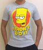 Pánské tričko The Simpsons: Bart "I didn't do it" | Velikost: M | Šedá
