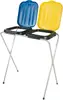 Stojan na odpadkové pytle 2 x 120 l - žlutý, modrý