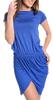 Dámské šaty s krátkým rukávem | Velikost: S/M | Modrá