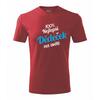 100% nejlepší Dědeček na světě - pánské tričko s vtipným potiskem | Velikost: M | Červená