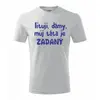 Lituji, dámy, můj táta je zadaný - dětské tričko s potiskem | Velikost: 3-4 let | Bílá