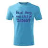 Lituji, dámy, můj táta je zadaný - dětské tričko s potiskem | Velikost: 3-4 let | Tyrkysová