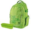 Studentský batoh One Colour, barva zelená + školní etue | Zelená