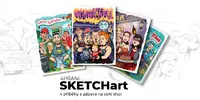 4ks SKETCHart - 4 originální přání